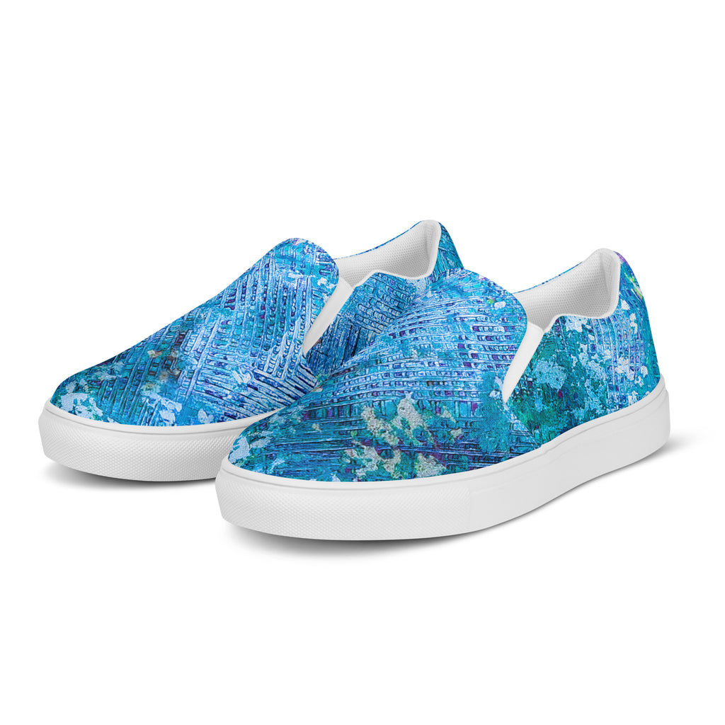Womyn's Slip On- Weave Blue
