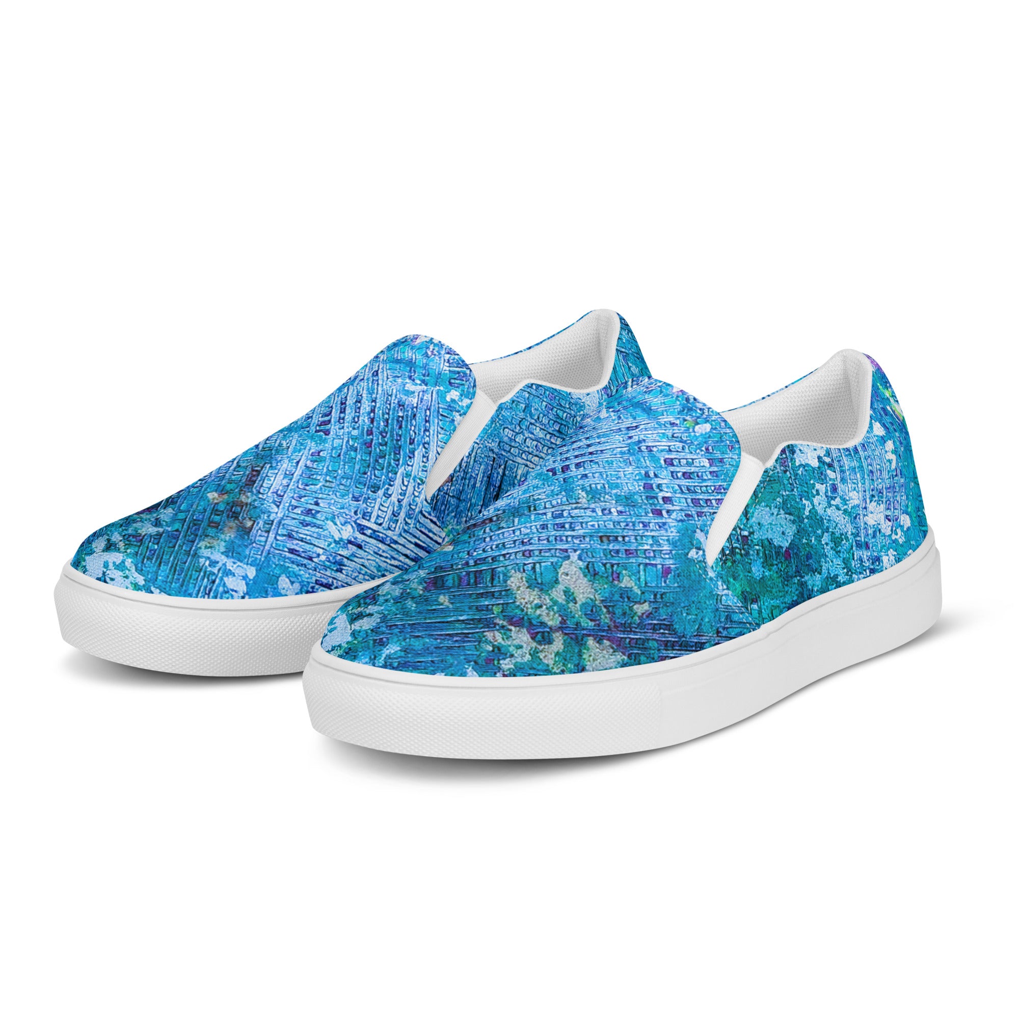 Womyn's Slip On- Weave Blue