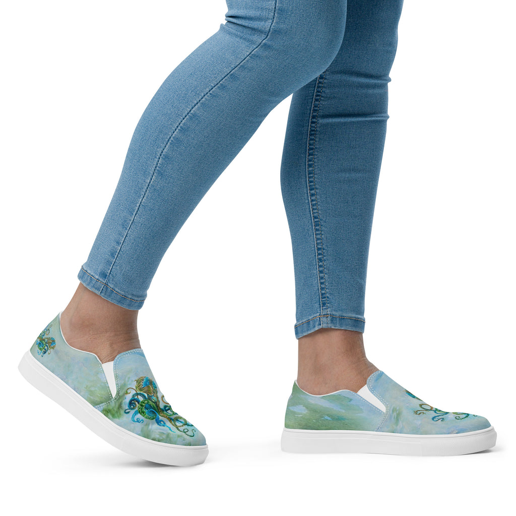 Womyn's Slip On- Nature Octopus